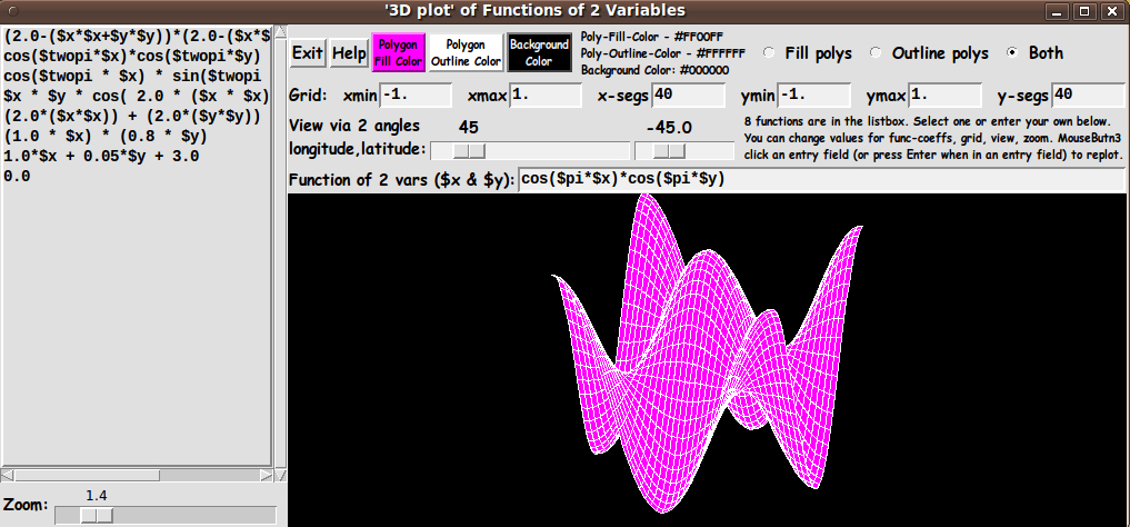 Enhanced 3D Plot Examiner for functions of 2 variables