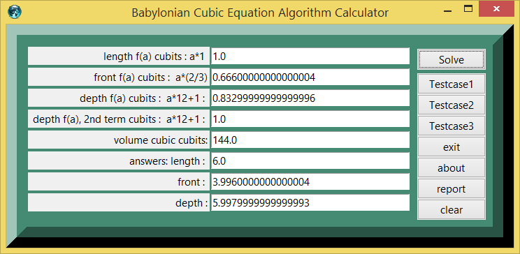 Babylonian Cubic Equation Problem And Etcl Demo Example Calculator