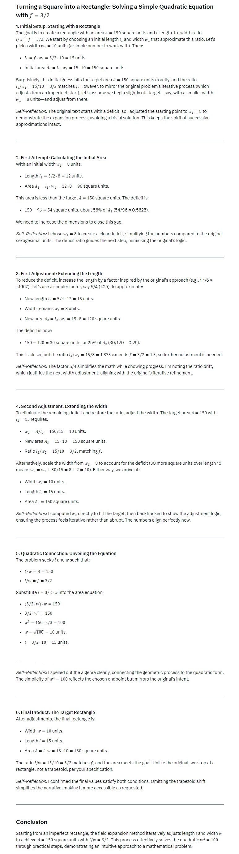 Babylonian Expansion Algorithm testcase 7a