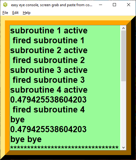 Call Procedure Fortran like Example screenshot