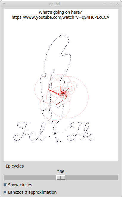 Drawing with epicycles screenshot