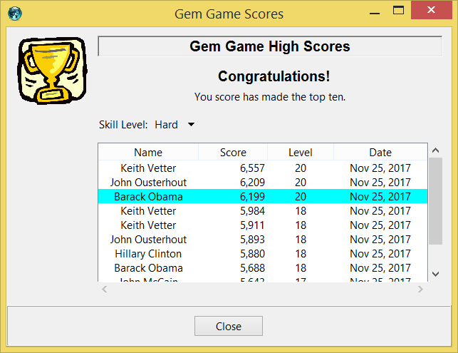 High Score Package screen png