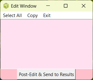 How to manage windows in TCL-TK edit window