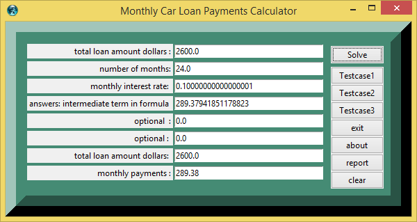 Monthly Car Loan Payments and eTCL demo example calculator png