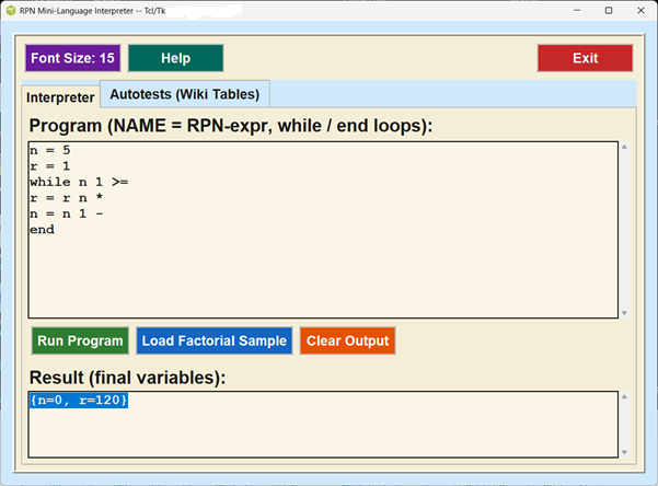 Snippets Meyer Ritchie Mockup GUI