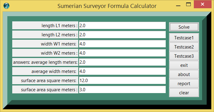 Sumerian Surveyor Area Formula and eTCL Slot Calculator Demo Example screenshot png