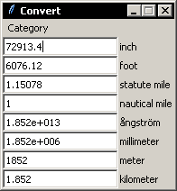 Unit converter screenshot