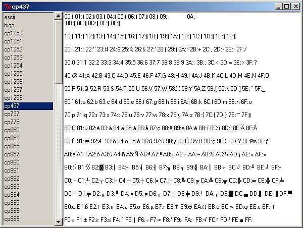 A Little Code Page Browser