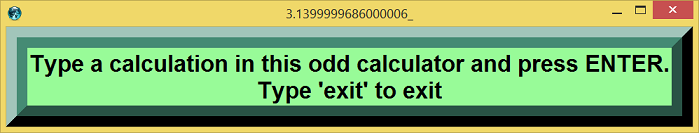 only in tcl windows title calculator
