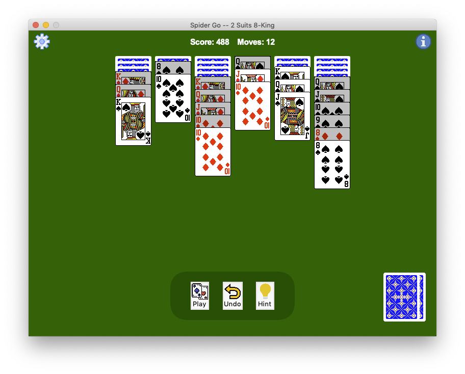 Spider solitaire 2 suits level 75! 